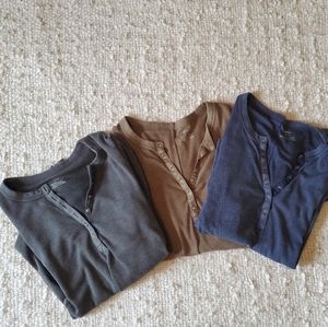 3 Aerie Henley Thermals Small